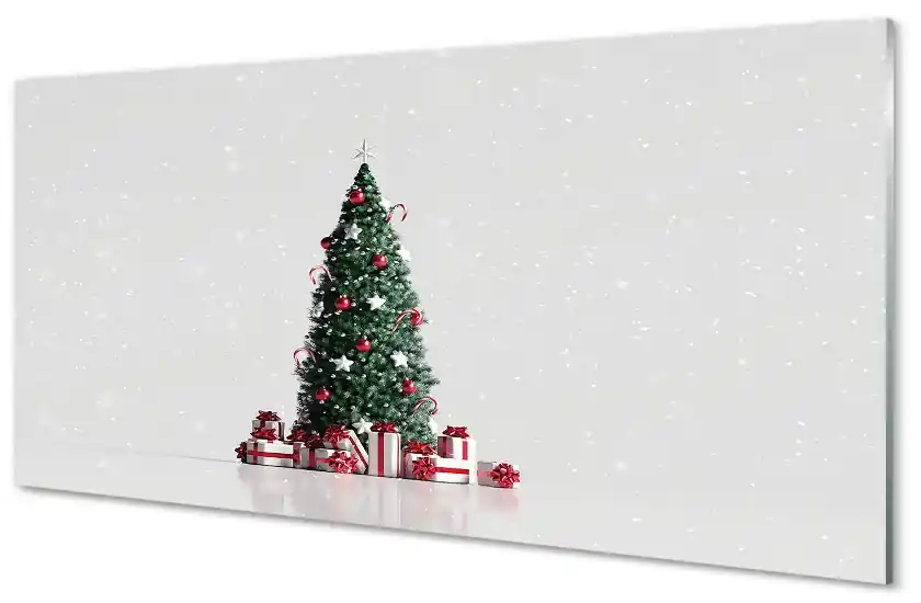 Nástenný panel Ozdoby na vianočný stromček darčeky 120x60 cm | BIANO