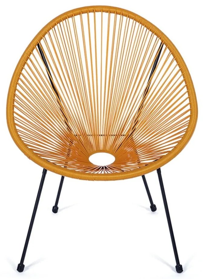 Žlté kovové/plastové záhradné kreslo Avocado Comfort – Bonami Selection