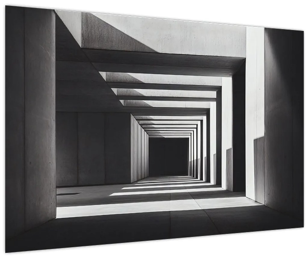 Obraz - Štvorcový tunel (90x60 cm)