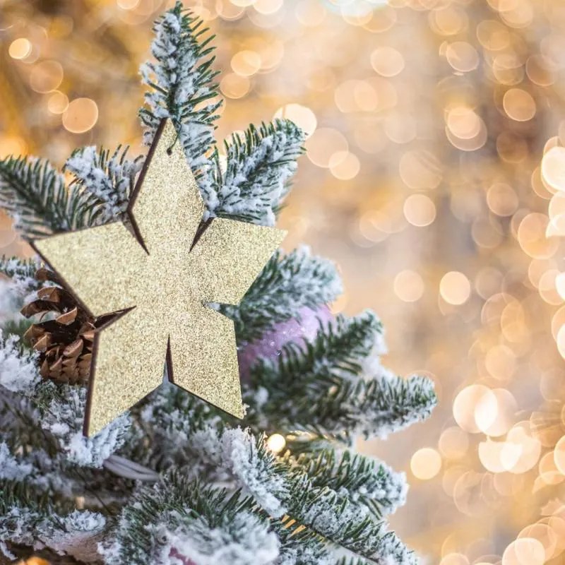 DECOLED Zlatá hviezda, 2D, 30 cm