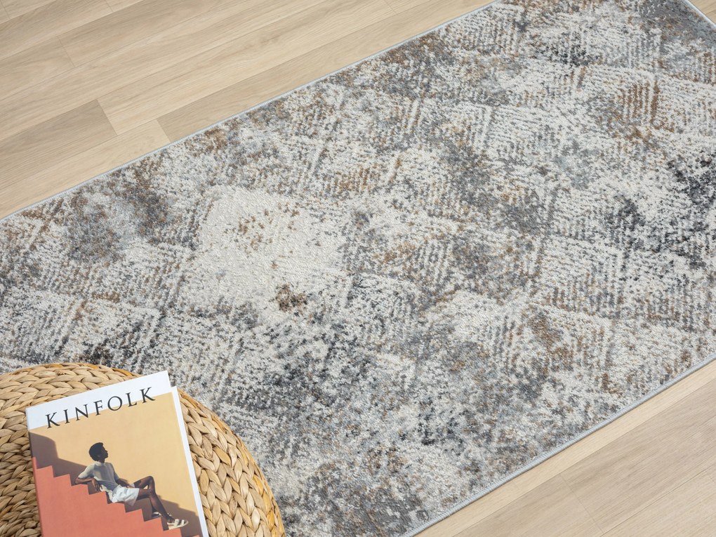 My Flair, Kusový koberec My Heart creme, 80x150, šedá, chodba / predsieň