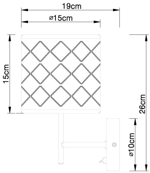 Globo 15229W - Nástenné svietidlo CLARKE 1xE14/40W/230V