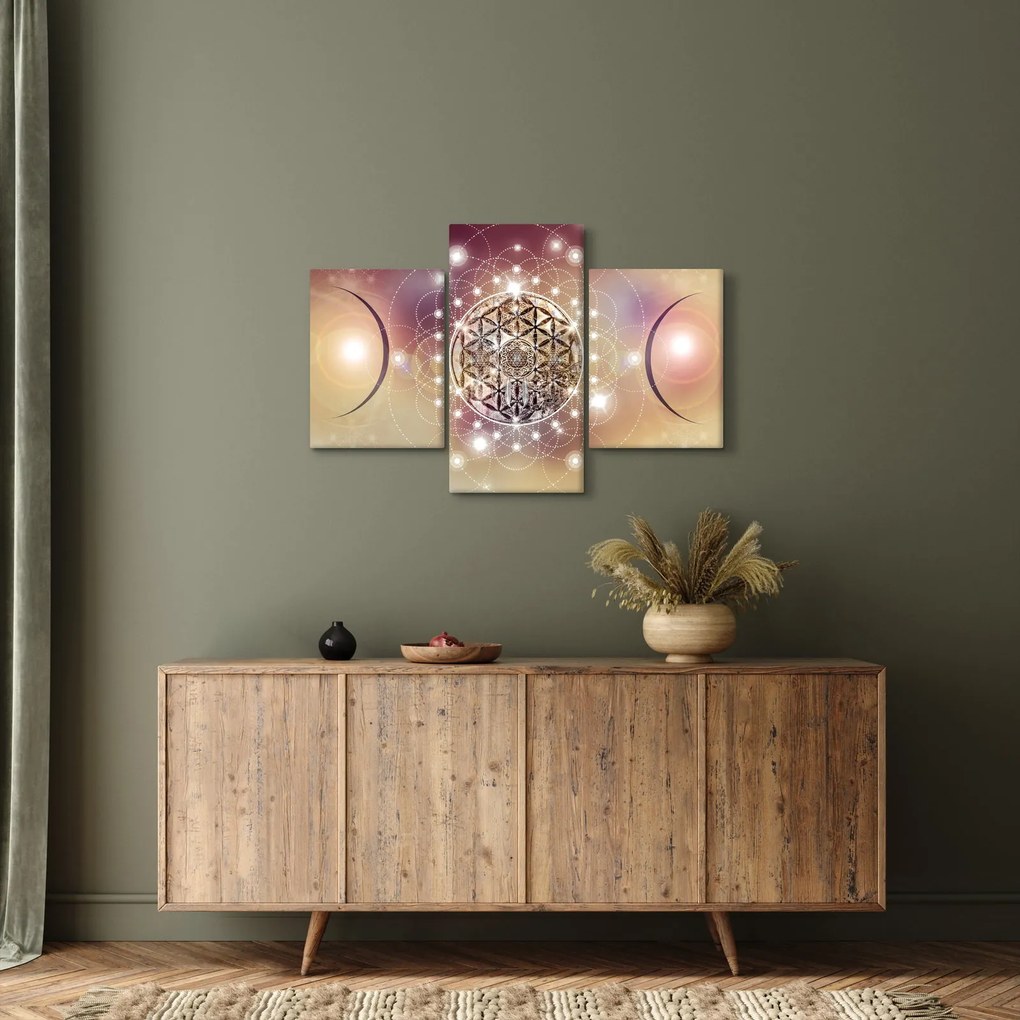 Obraz - Mandala s elementmi (90x60 cm)