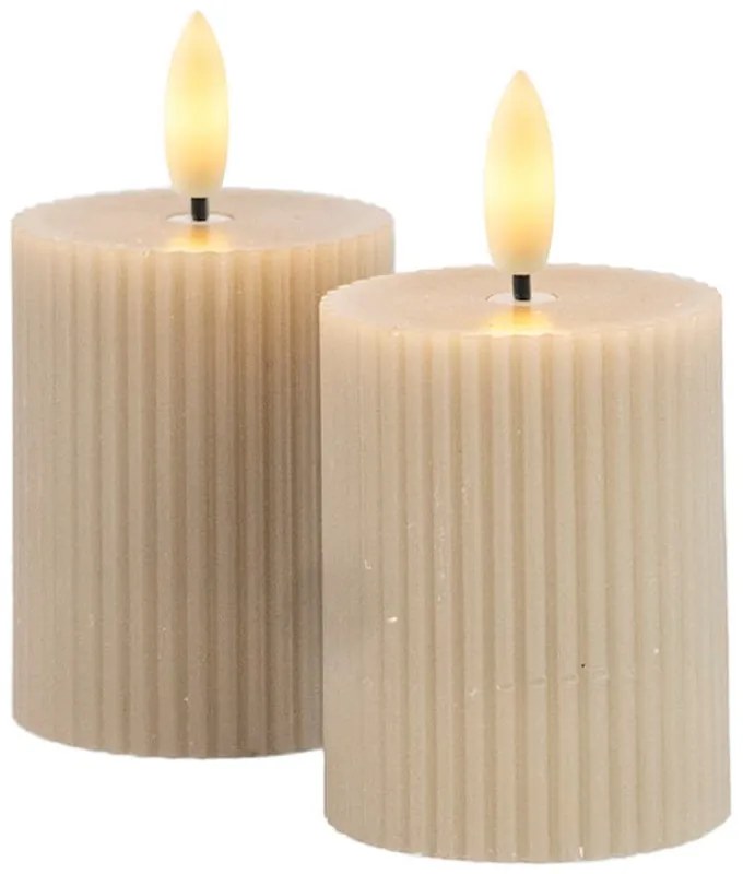 Sivé dobíjacie svetelné dekorácie v súprave 2 ks Smilla – Sirius