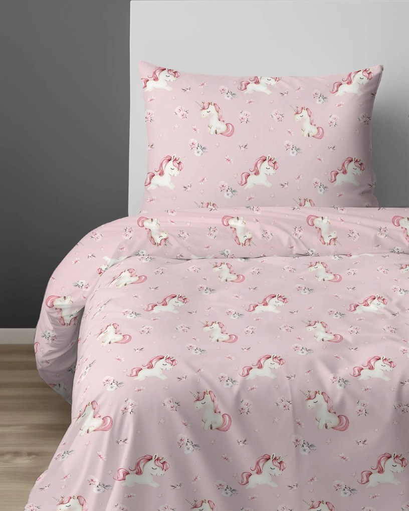 Posteľná obliečka Jednorožec 140x200/70x80 cm – 100 % bavlna