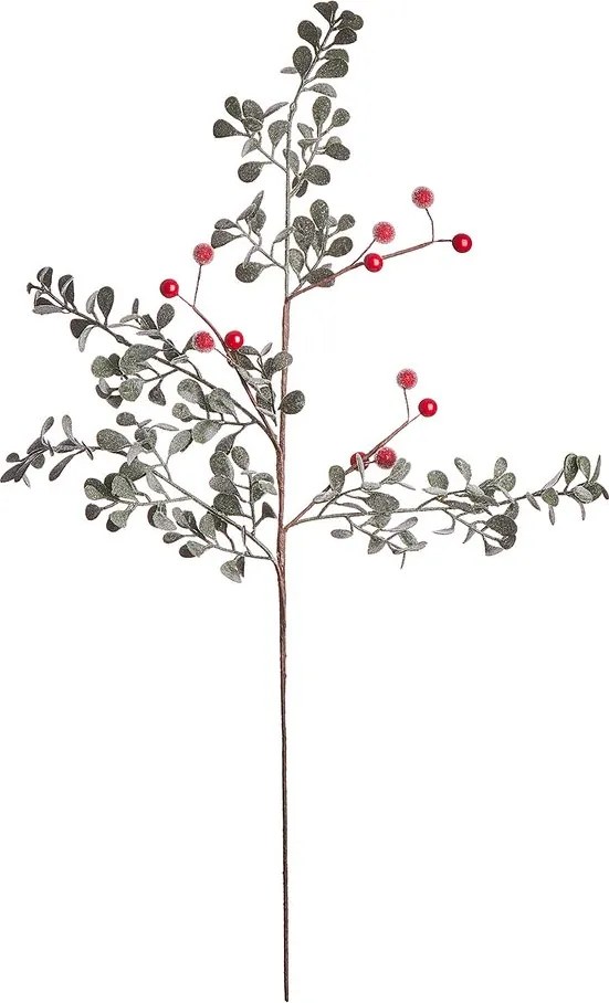 FLORISTA Vetvička s bobuľkami a trblietkami 53 cm