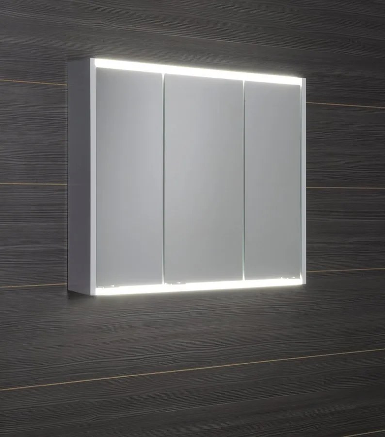 Sapho Sapho, BATU zrkadlová galerka 80x71x15 cm, 2x LED osvetlenie, biela, 1141131