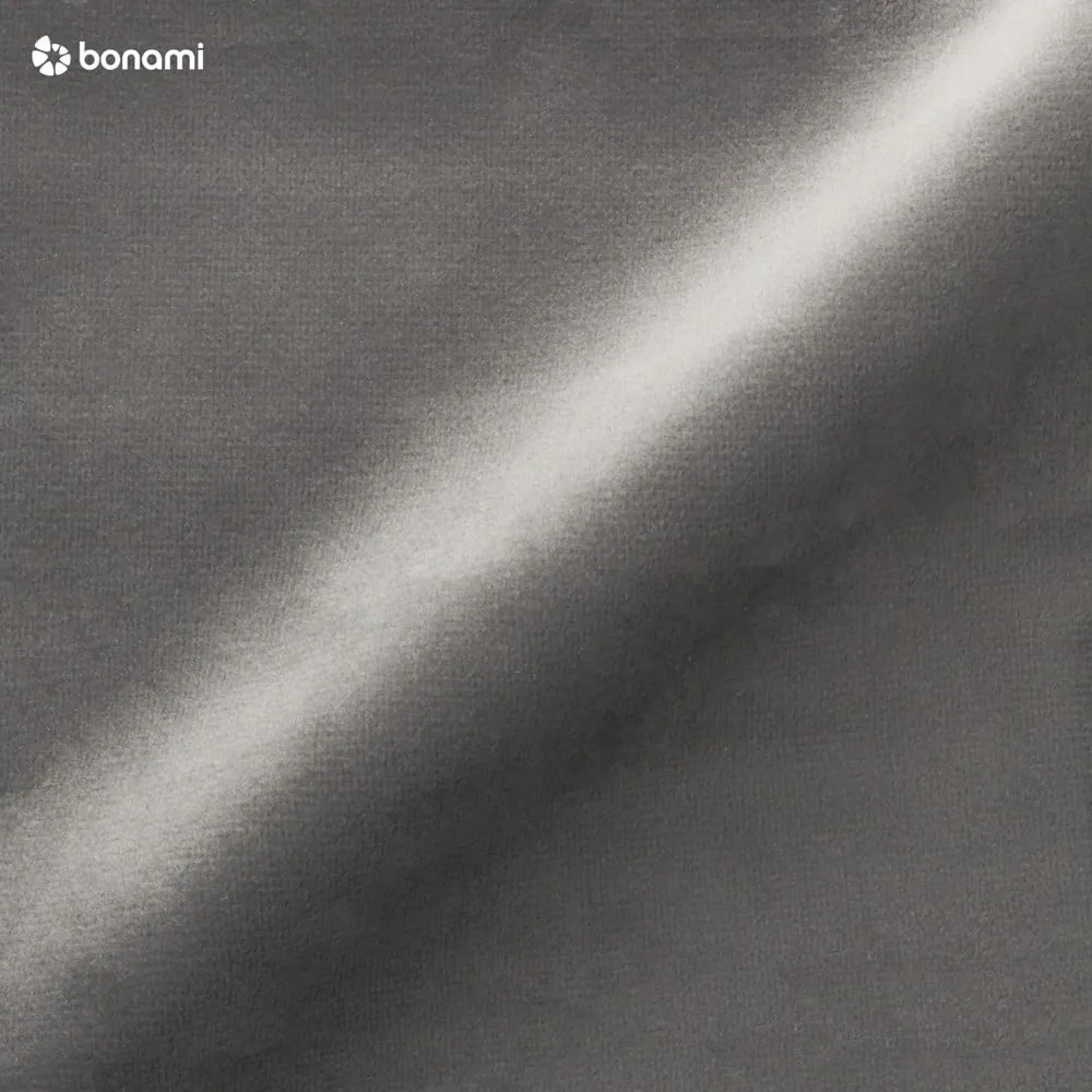 Sivá čalúnená dvojlôžková posteľ s úložným priestorom s roštom 180x200 cm Casey – Mazzini Beds