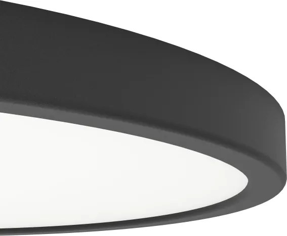 Eglo 901301-LED Stropné svietidlo FUEVA LED/17W/230V 2700/4000/6500K pr.38,9cm čierna