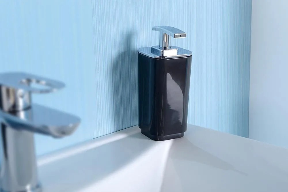 Gedy SEVENTY dávkovač mydla na postavenie, čierna 638214