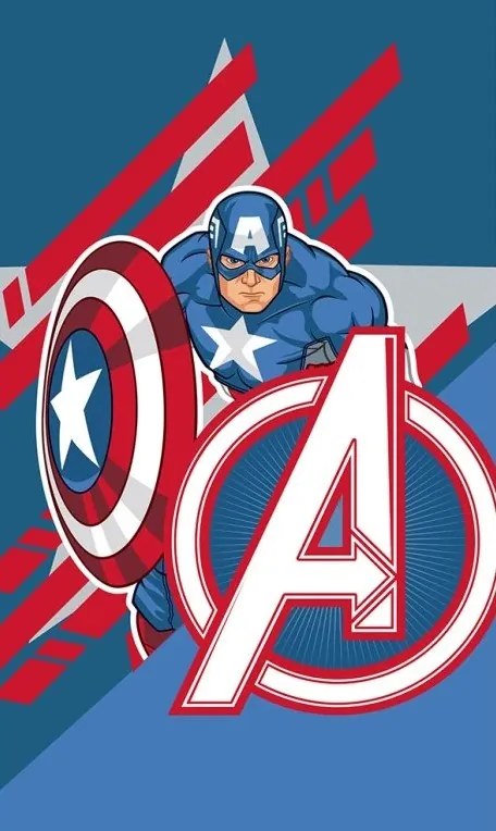 Detský uteráčik Avengers Kapitán Amerika 30x50 cm