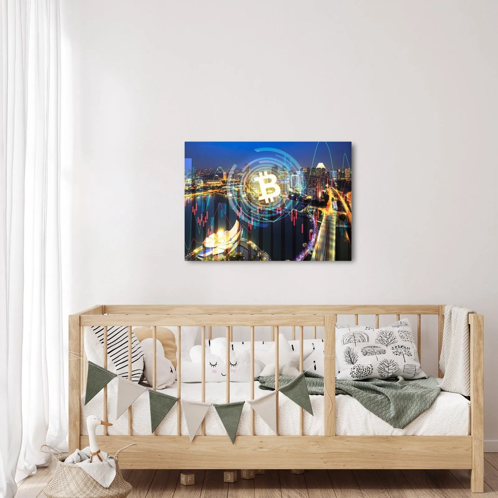 Obraz - Mesto investícií (70x50 cm)