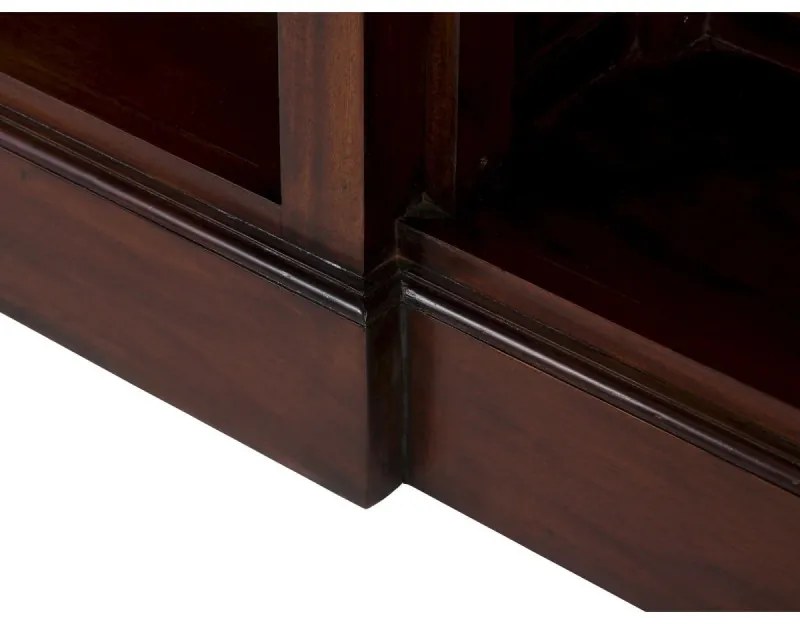 furniture-nabytek.cz - Masívna knižnica Cambridge I z mahagónu, lakovaná, hnedá – 168×34×210 cm