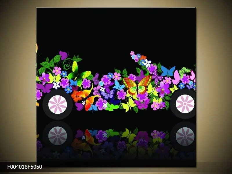 Obraz na plátne Motýlie auto, Štvorec 50x50cm 33.68 €