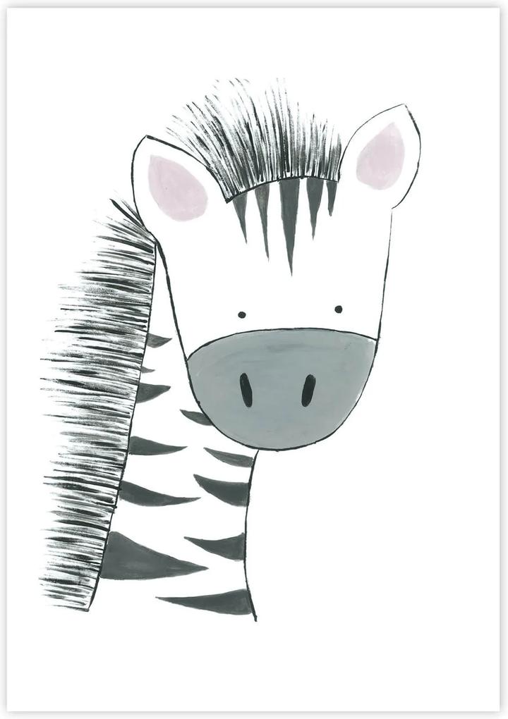 Detský plagát Zebra (gramáž 350g/m2)