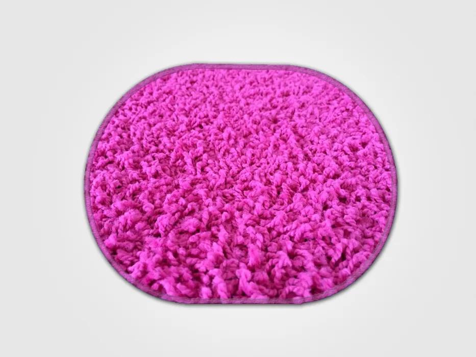 Vopi koberce Kusový koberec Color shaggy ružový ovál - 140x200 cm