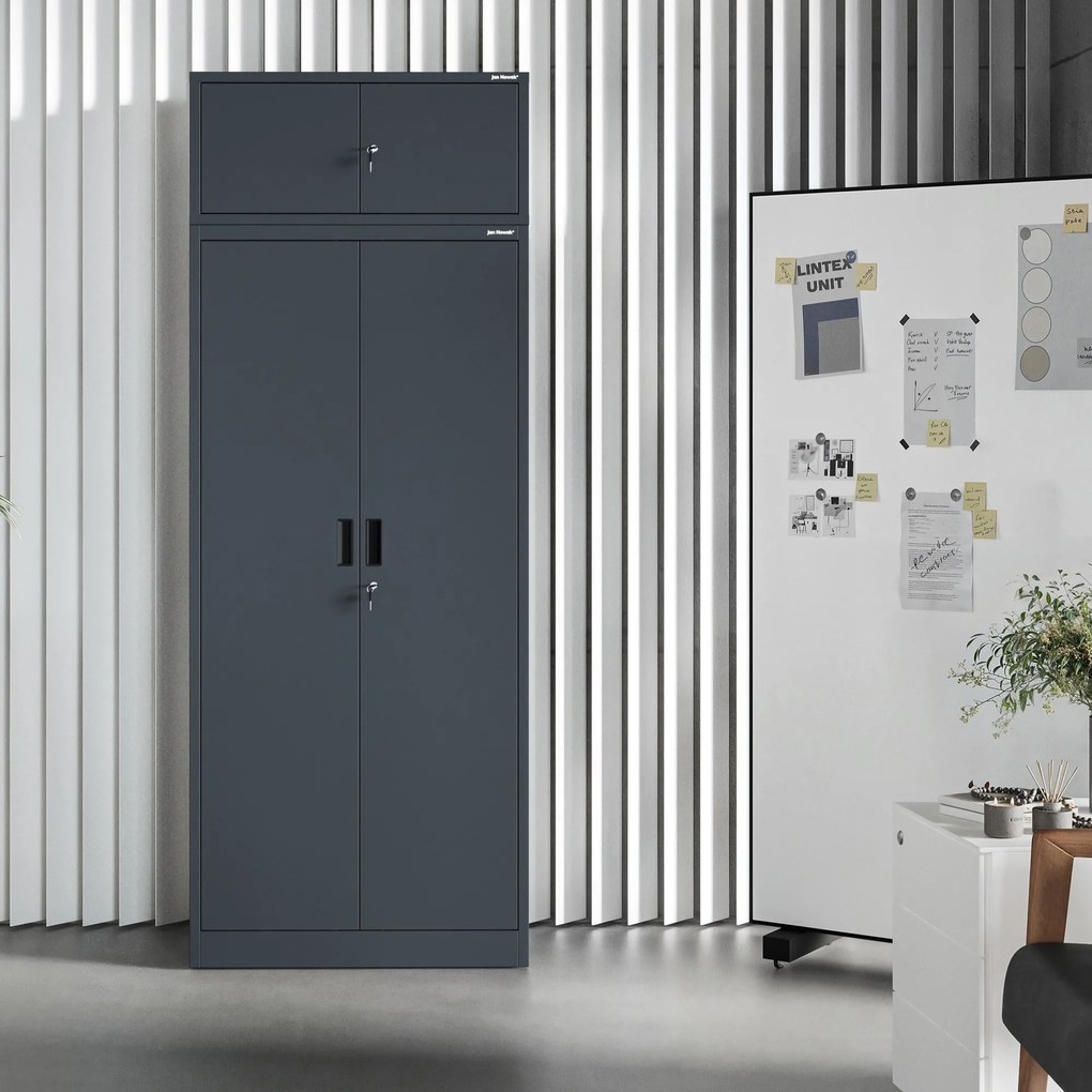 Kovová skriňa JAN Compact 1750 x 800 x 400 mm, antracitová