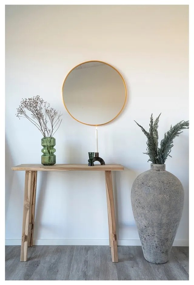 Konzolový stolík z teakového dreva v prírodnej farbe 30x90 cm Girona – House Nordic