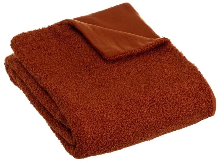 Deka s baránkom v tehlovej farbe 130x160 cm Sherpa Bouclé – Casa Selección