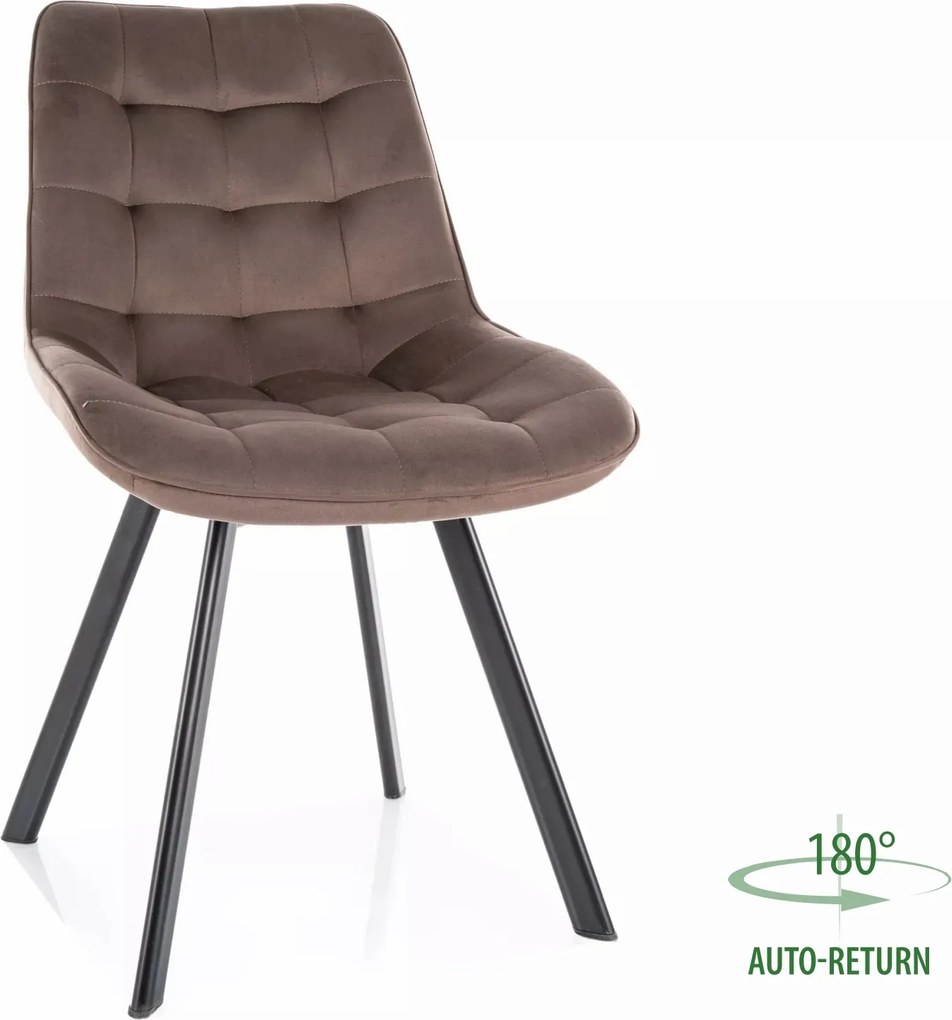 SI Monti Velvet stolička kapučín