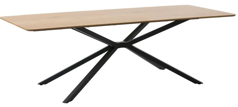 Jedálenský stôl s doskou v dubovom dekore 100x200 cm Cesura – Unique Furniture