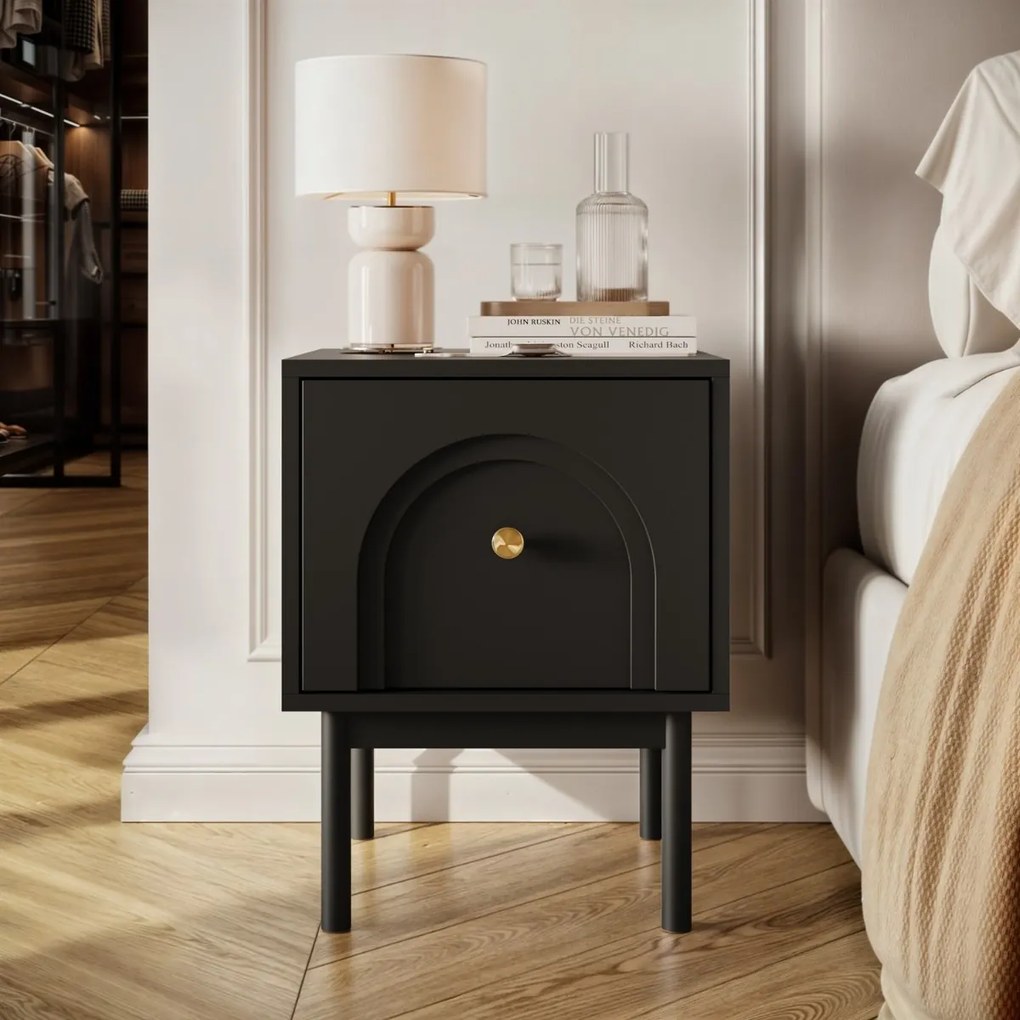 NOČNÝ STOLÍK THERESE ČIERNY