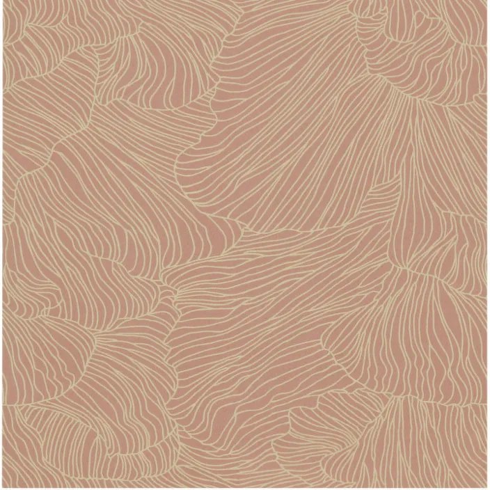 Ferm Living Tapeta Coral, dusty rose/beige