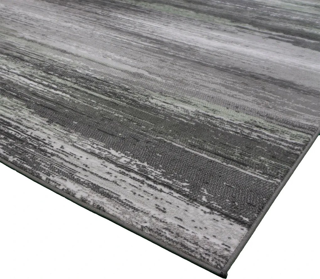 BE Koberec Accra 6505 Grey Green – zelený obdĺžnikový Rozmer: 120x170 cm