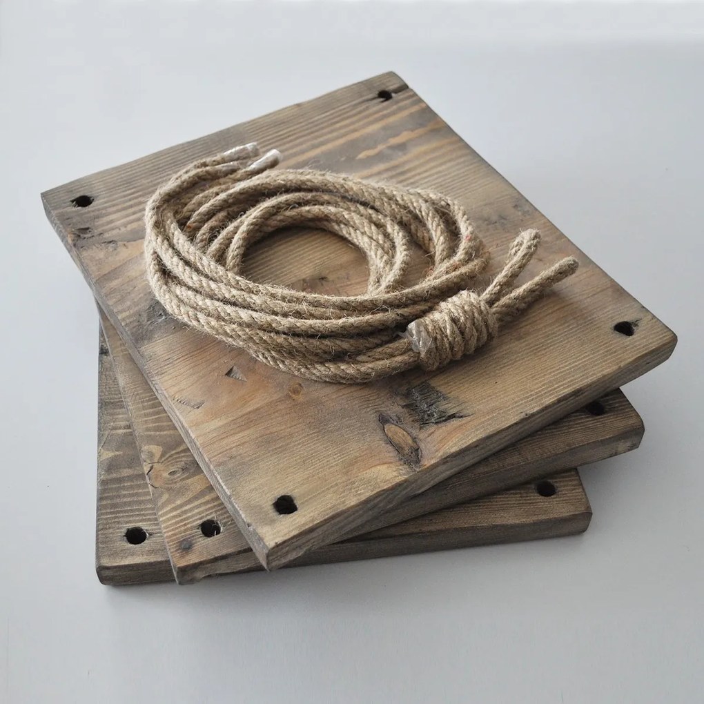 Závesný policový rebrík MOANA orech