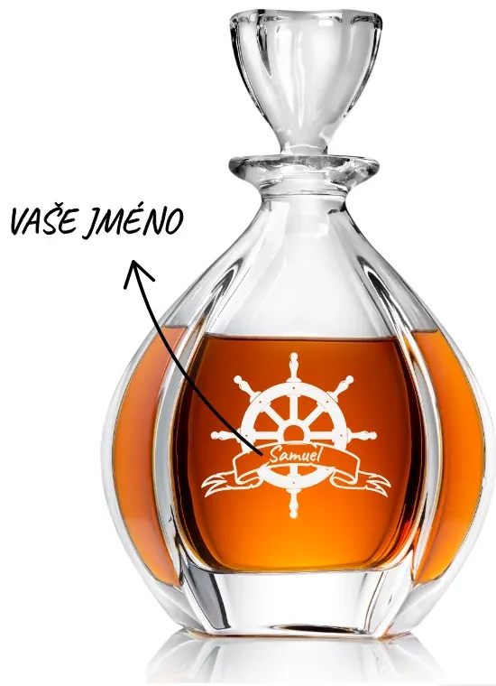 Dekorant Crystalite Bohemia karafa na liehoviny Bucaneer 650 ml