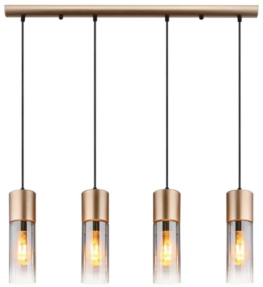 Globo 21000-4HCA - Závesný luster na lane ANNIKA 4xE27/25W/230V