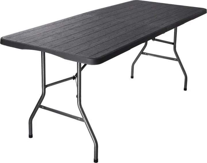 Cateringový stôl CATERON 70x180 cm, hnedý