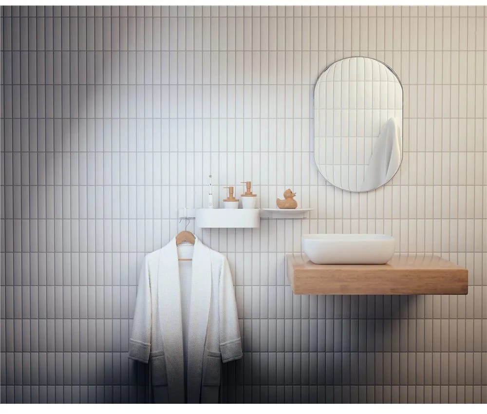 HANSGROHE WallStoris úzky háčik na uterák (2 ks), matná biela, 27929700