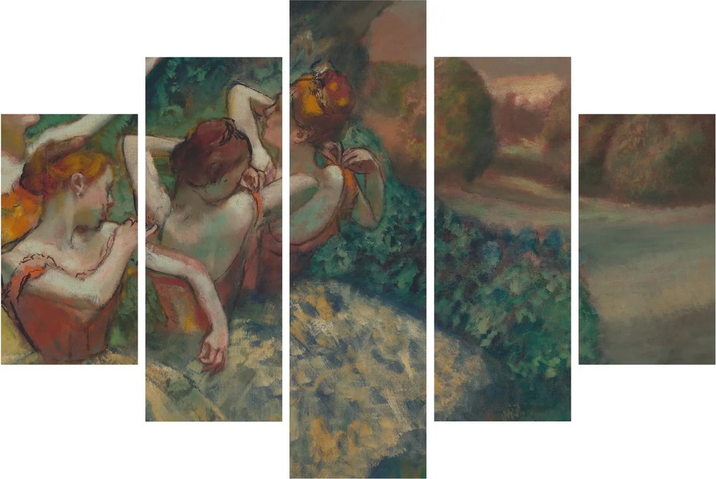 Obraz - Edgar Degas, Four Dancers, reprodukcia (150x105 cm)