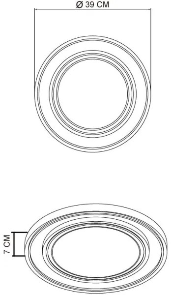 Globo 48136-24 - LED Stropné svietidlo LOGAN LED/24W/230V 3000K pr. 39 cm