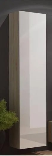 Závesná vitrína VIGO WITR 180 cm odtieň dub sonoma