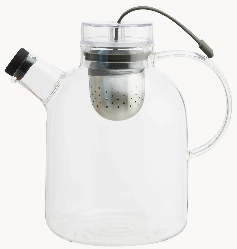 Dizajnová čajová kanvica zo skla Kettle, 1,5 l