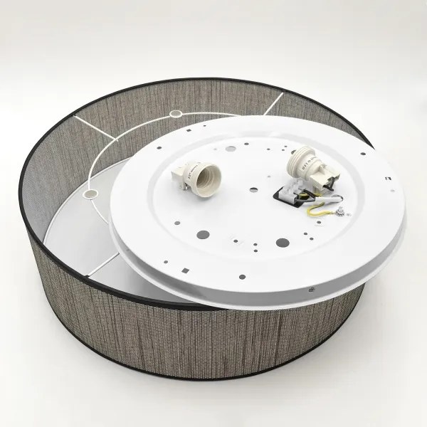 Stropné svietidlo SIRJA 2xE27/15W/230V, priemer 45 cm, hnedé