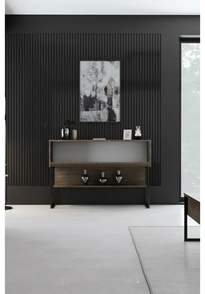 Komoda Luxe Walnut and Black