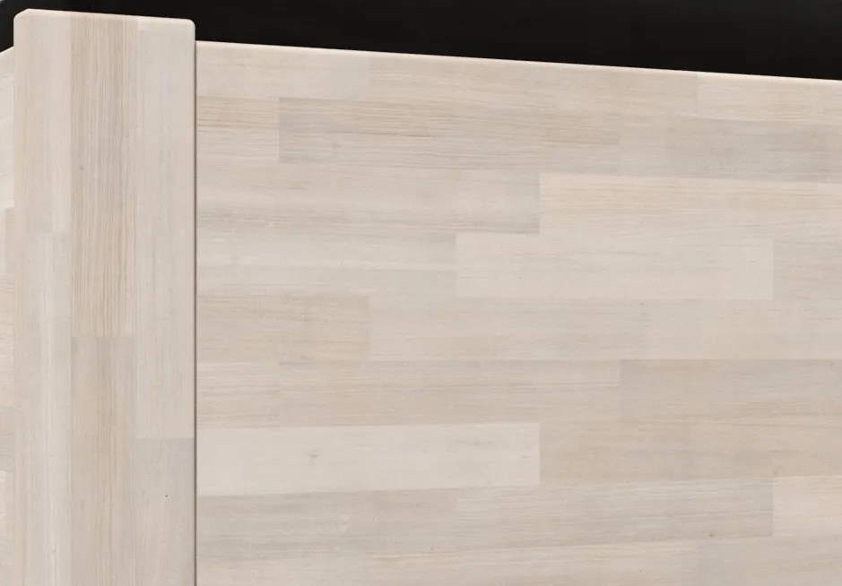 Posteľ s úložným priestorom Tema Box 180x200 cm, bielený buk