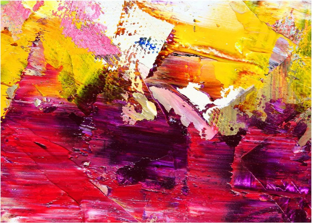 Obraz abstrakcie - maľba (70x50 cm)