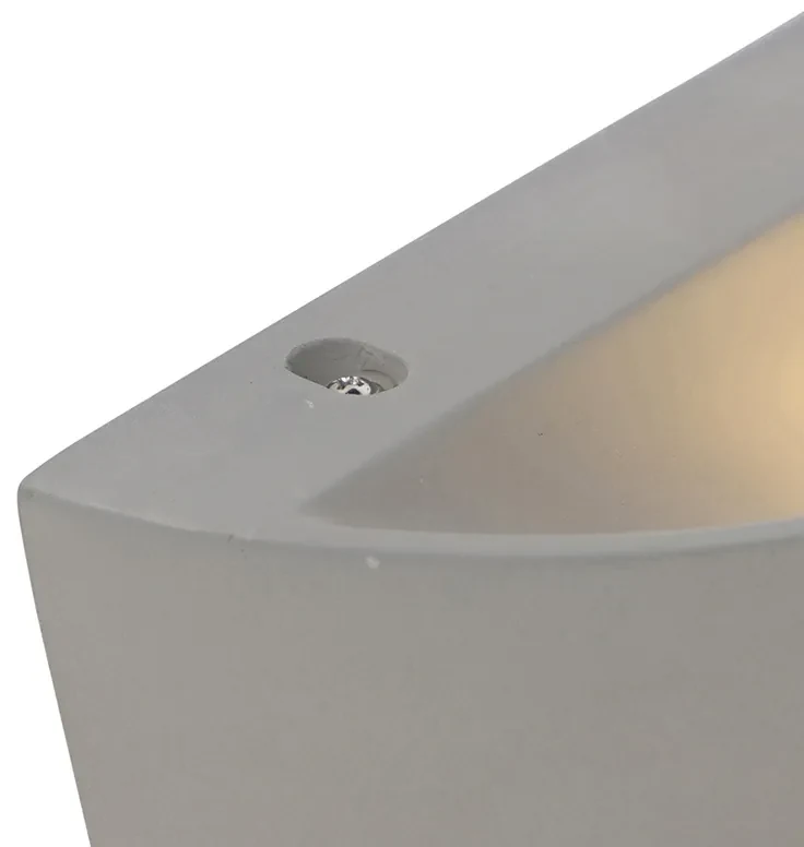 Rustikálna nástenná lampa betónová polkruhová - Adelaide