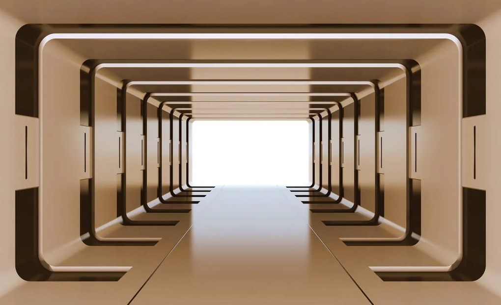 Fototapeta - 3D tunel (254x184 cm)