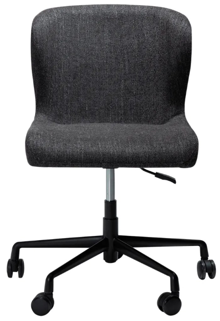 GLAM ČALÚNENÁ OFFICE STOLIČKA black/black