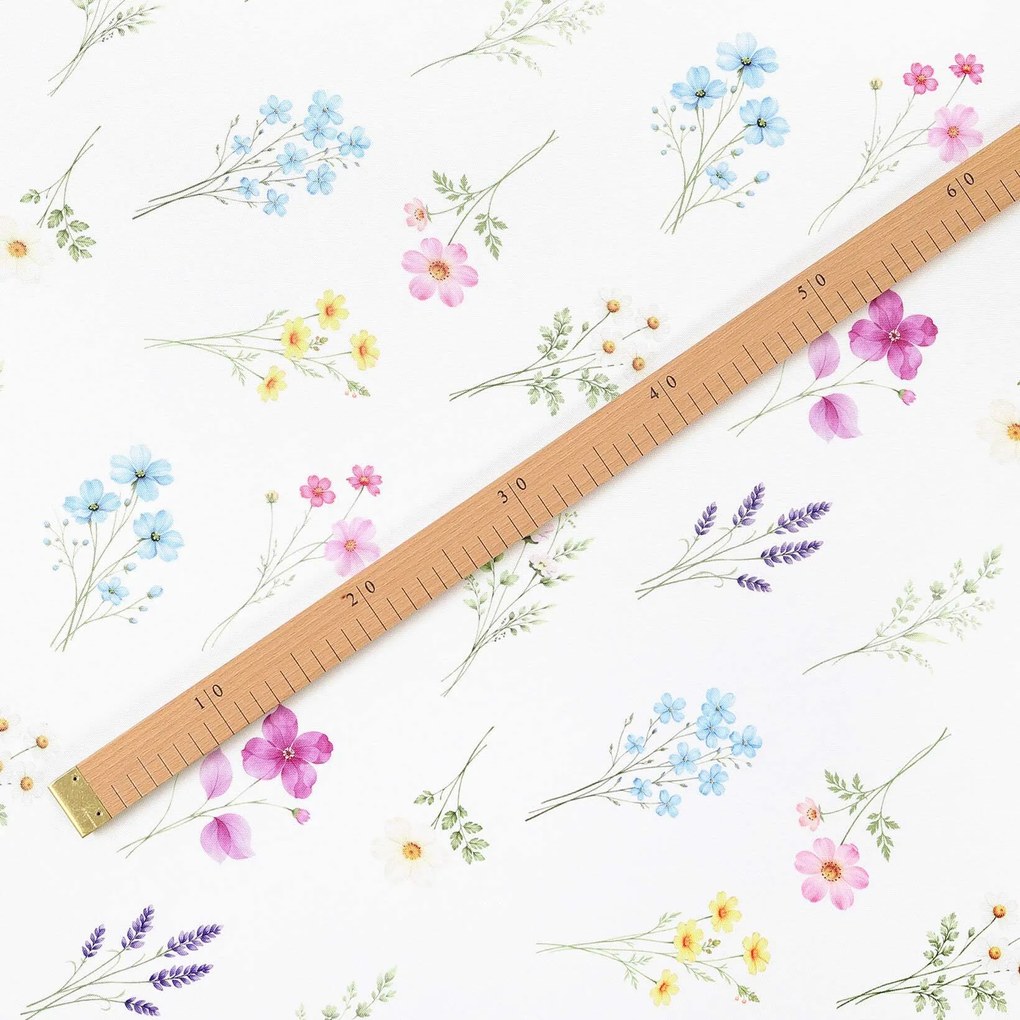 Goldea teflónová látka na obrusy - kvetinová záhrada 160 cm