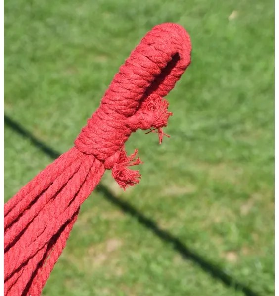 Hojdacia sieť 200x100 cm červená/žltá