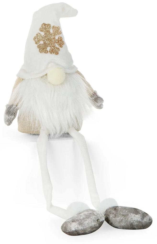 Vianočná dekoračná bábika biela