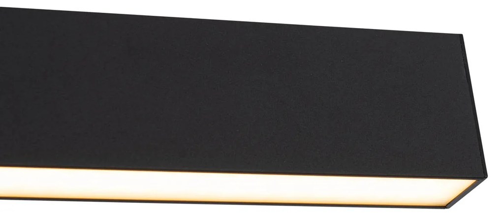 Závesná lampa čierna vrátane LED 3-krokové stmievanie 2700-4000K s prepínačom Dip - Keane