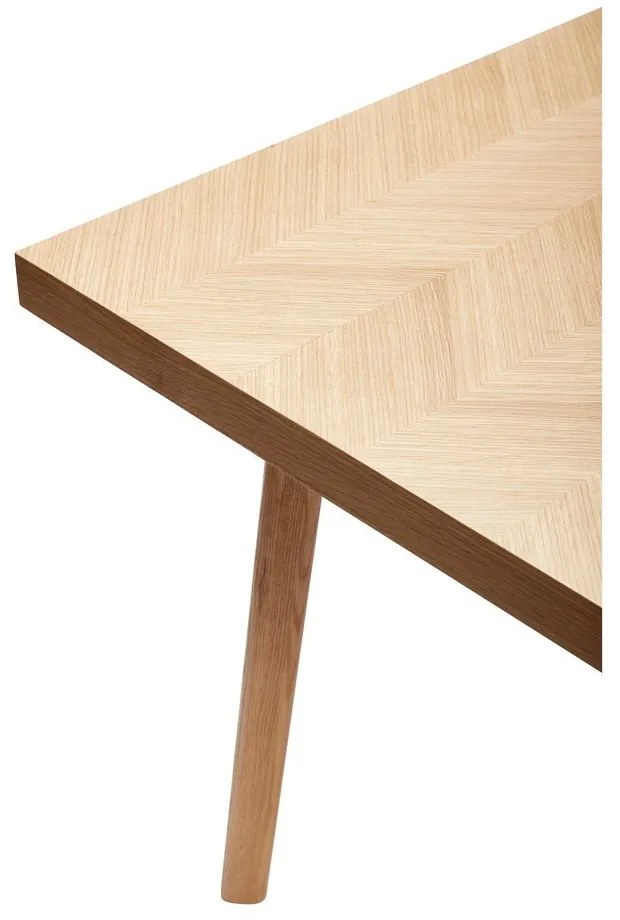 Jedálenský stôl v dekore duba 100x200 cm Herringbone – Hübsch