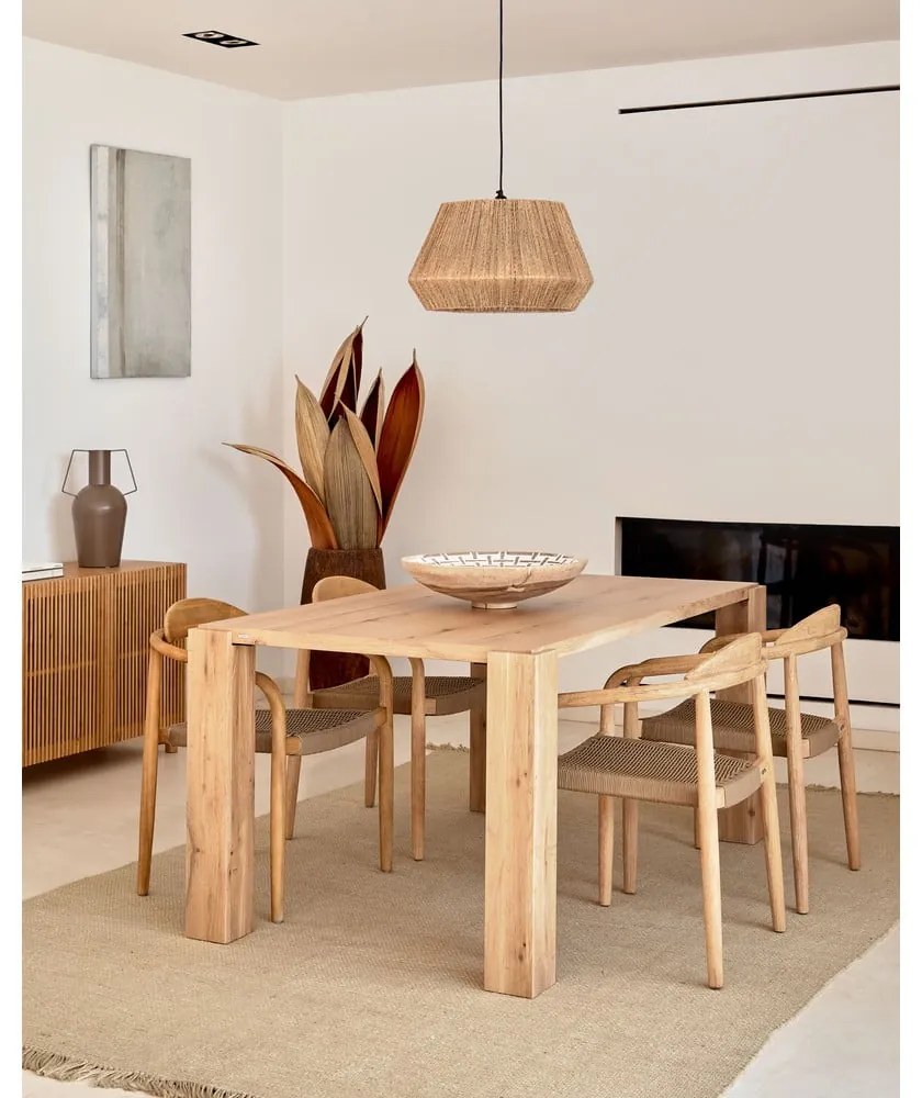 Jedálenský stôl v dekore duba 100x200 cm Deyanira – Kave Home